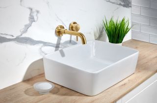 Встраиваемый смеситель для раковины Milacio Ultra MCU.552.GD брашированное золото